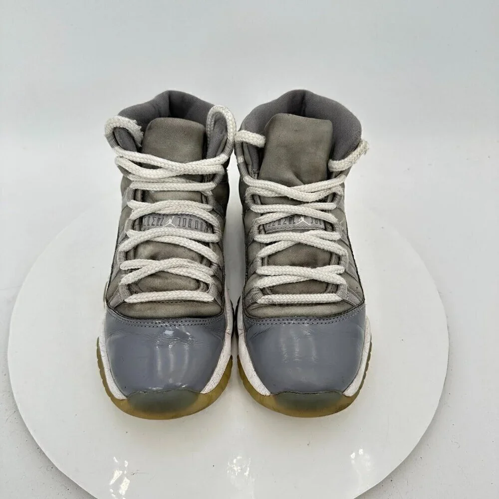 Nike Air Jordan 11 Youth Size 4Y Women 5.5 378038-005 Cool Grey Training Shoes